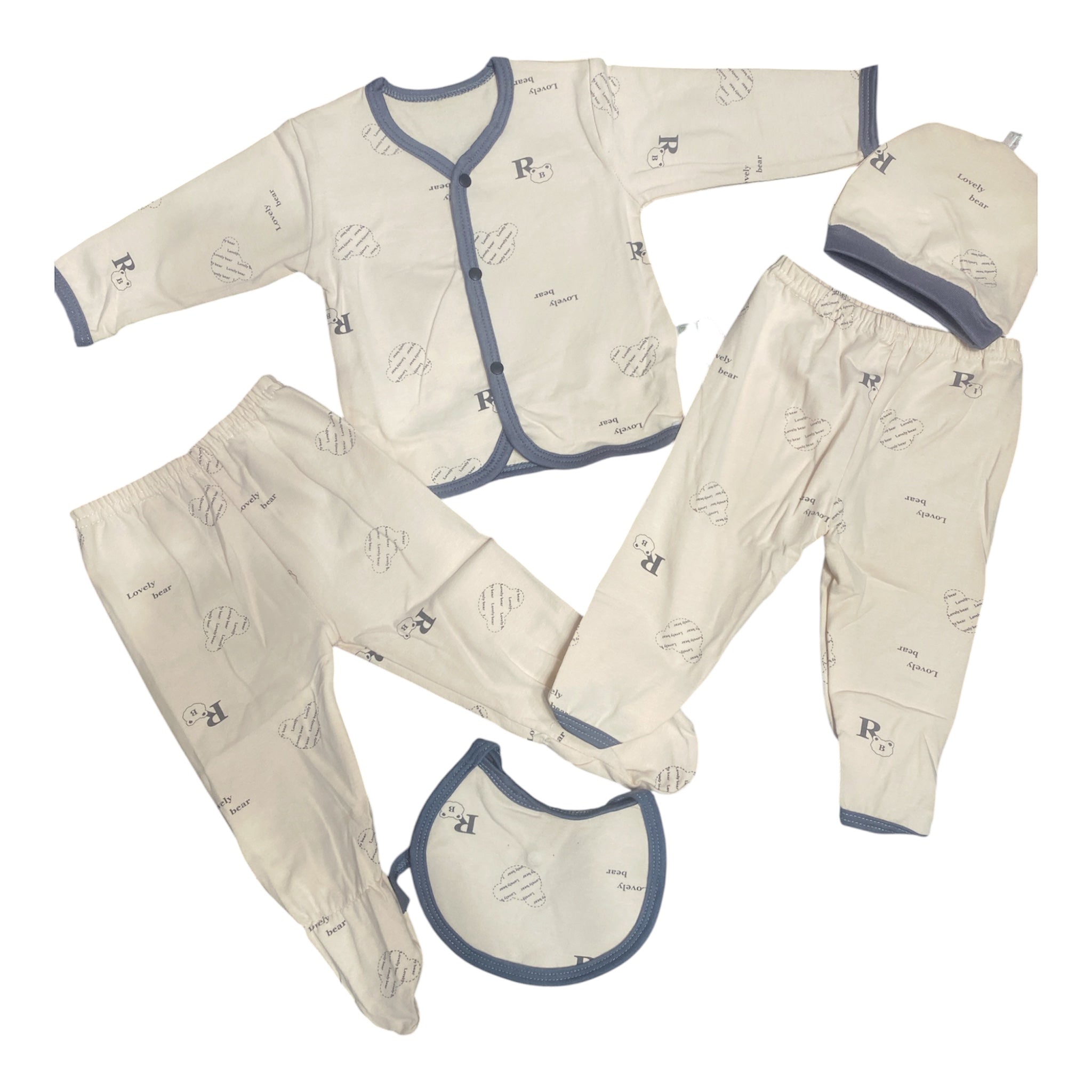 Baby 5 pec sets for new born 0m+