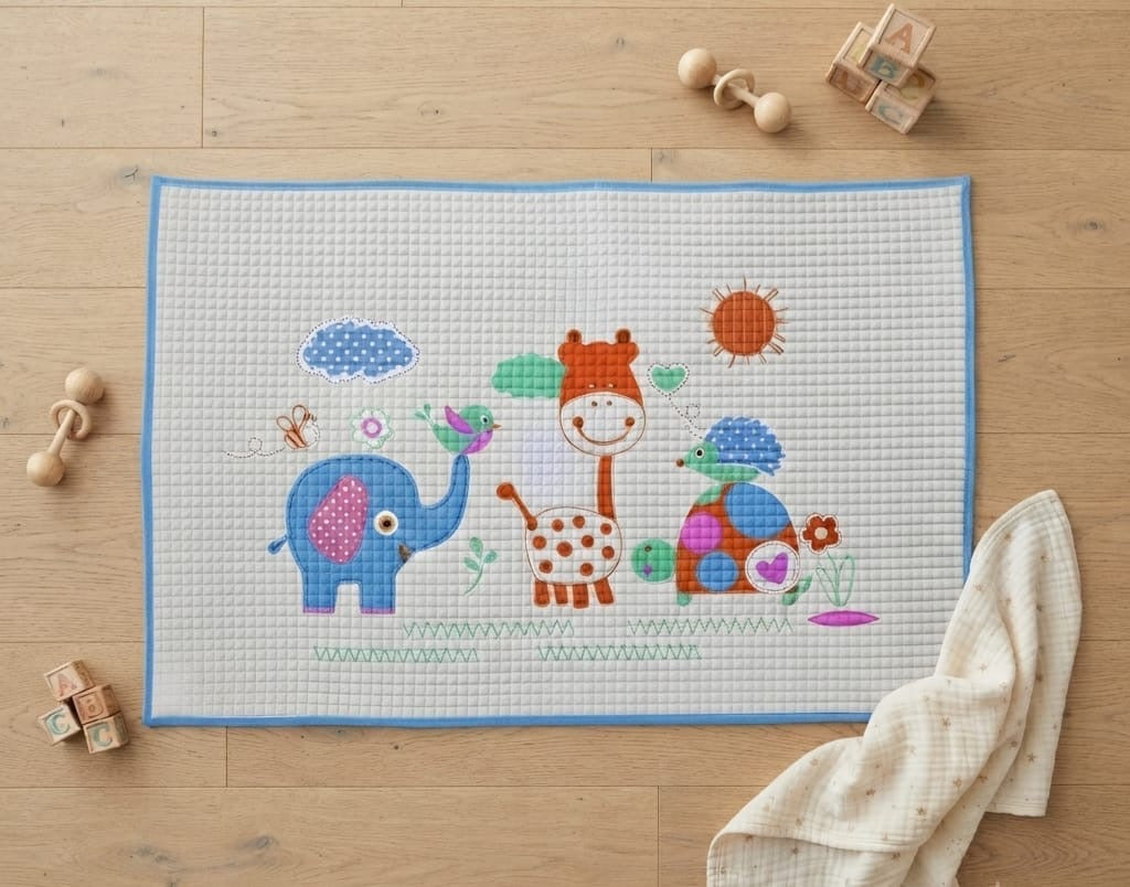 Air-filled baby cot rubber  sheet