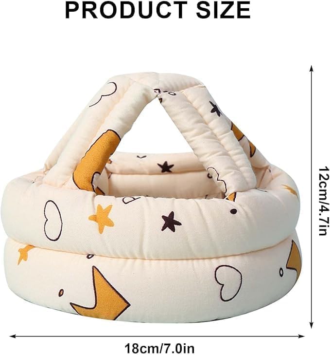 Breathable Head Protector for Infants and Toddlers,No Bumps Cushion Cap for Crawling,Running,Playing,Soft Protective