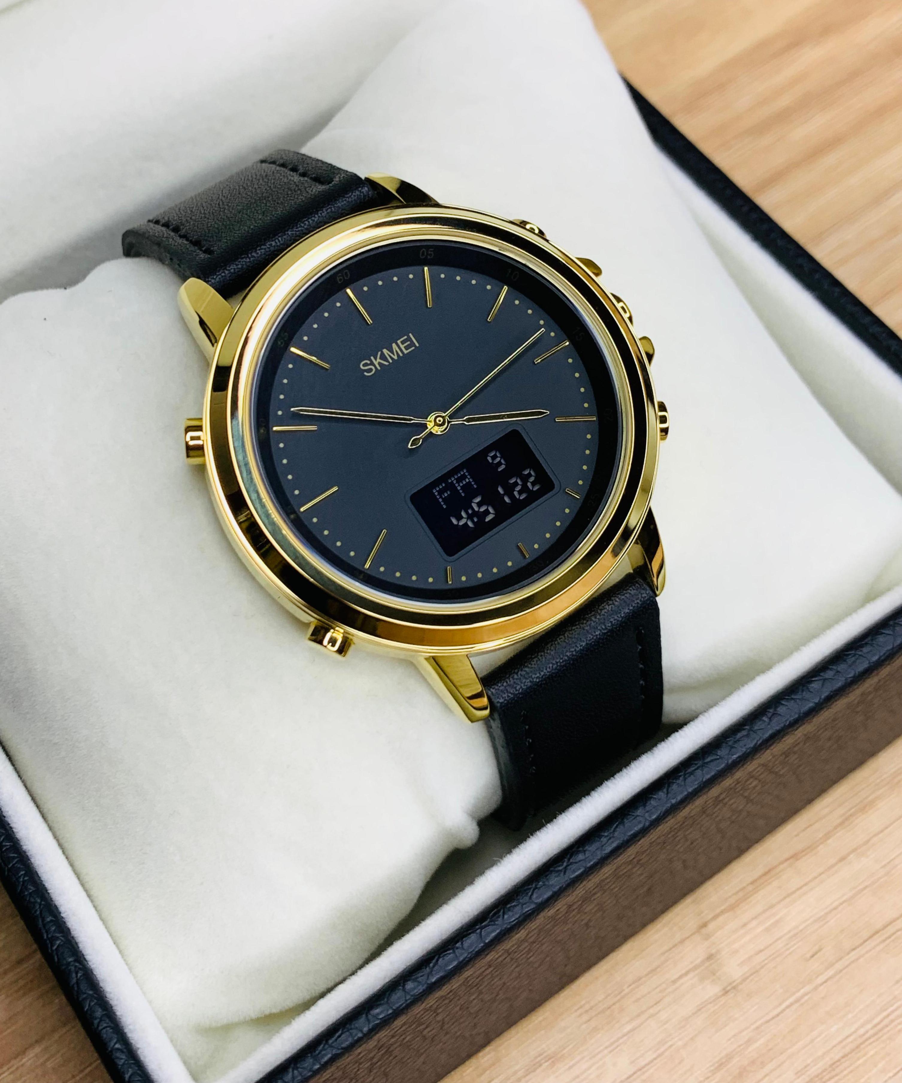 SKMEI WATCH FOR MEN'S BRANDED WATCH DUAL TIME  STRAP