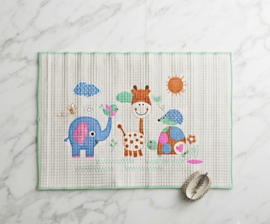 Air-filled baby cot rubber  sheet