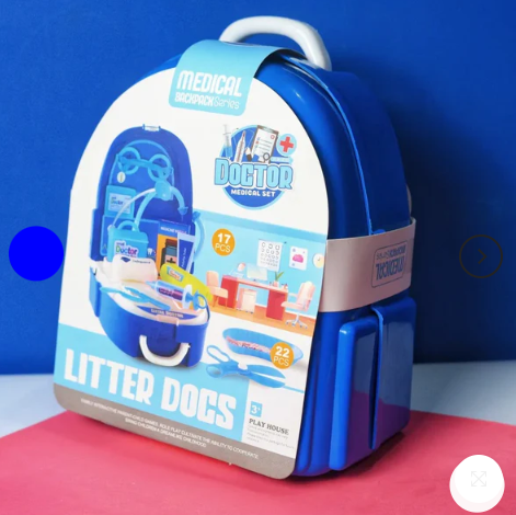 Little Doctor Medical Backpack for Kids – 17 Pieces Set – Medical Play House