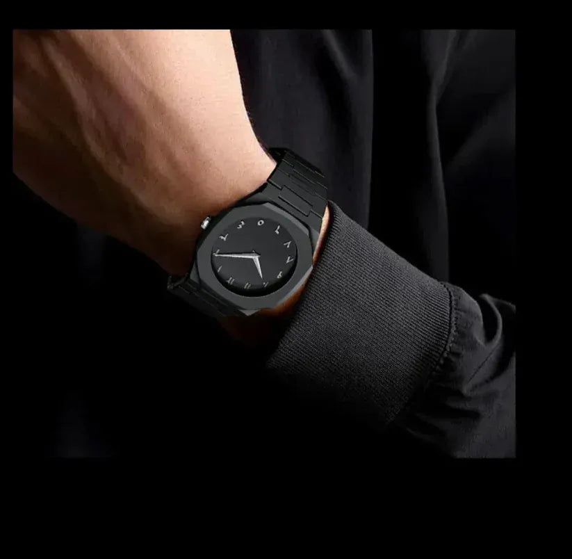 Arabic  Black Dial Watch