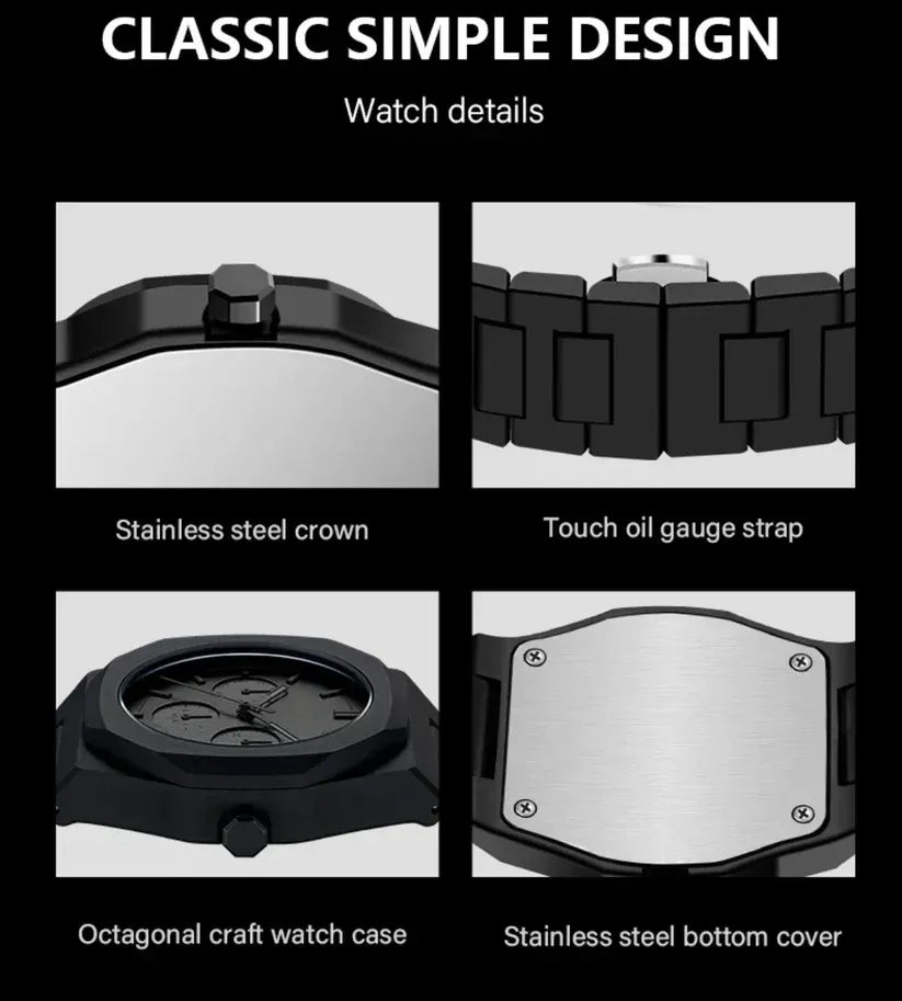 Arabic  Black Dial Watch