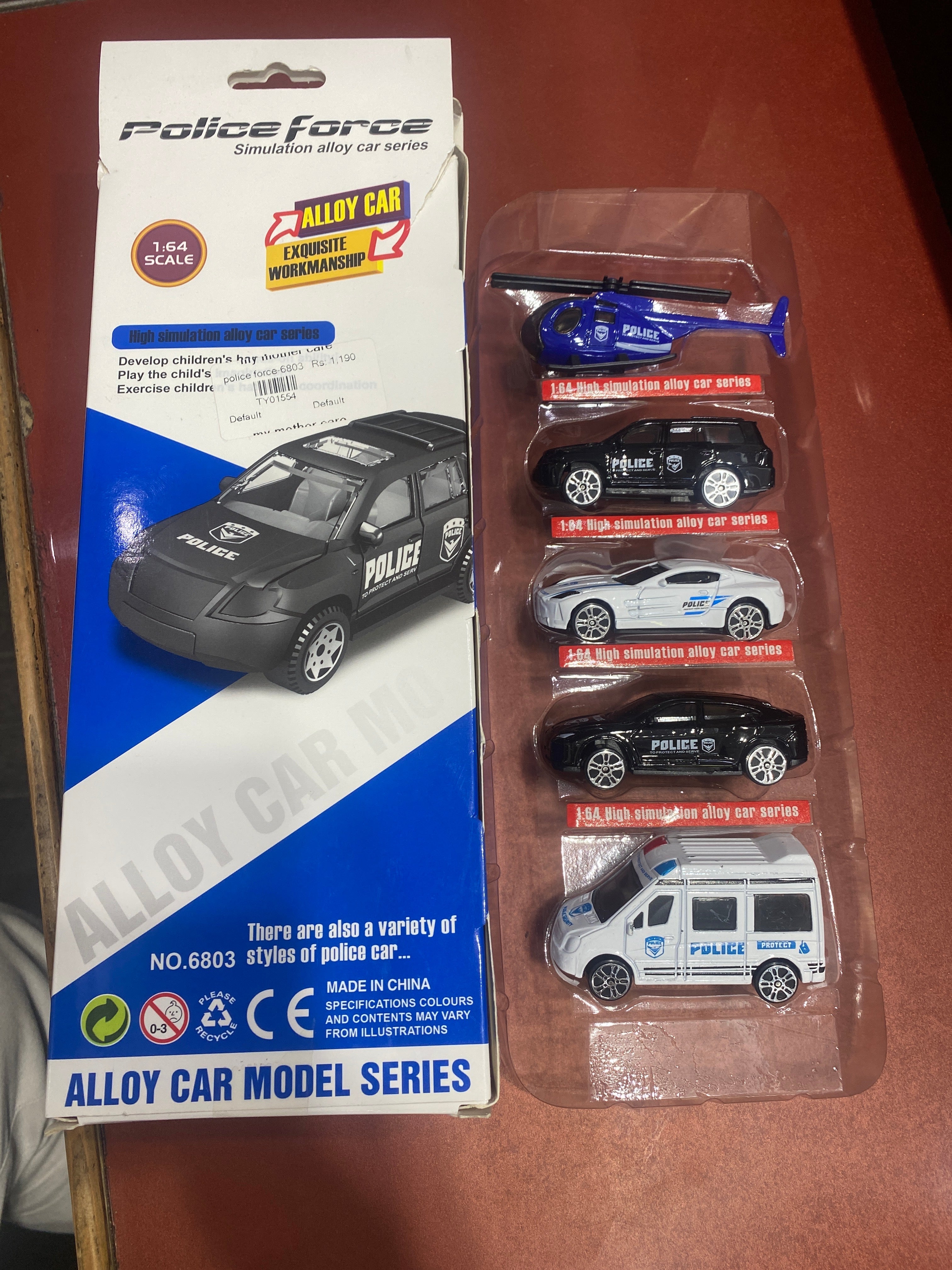Kids Toys Helicopter, Police Car Toy Se