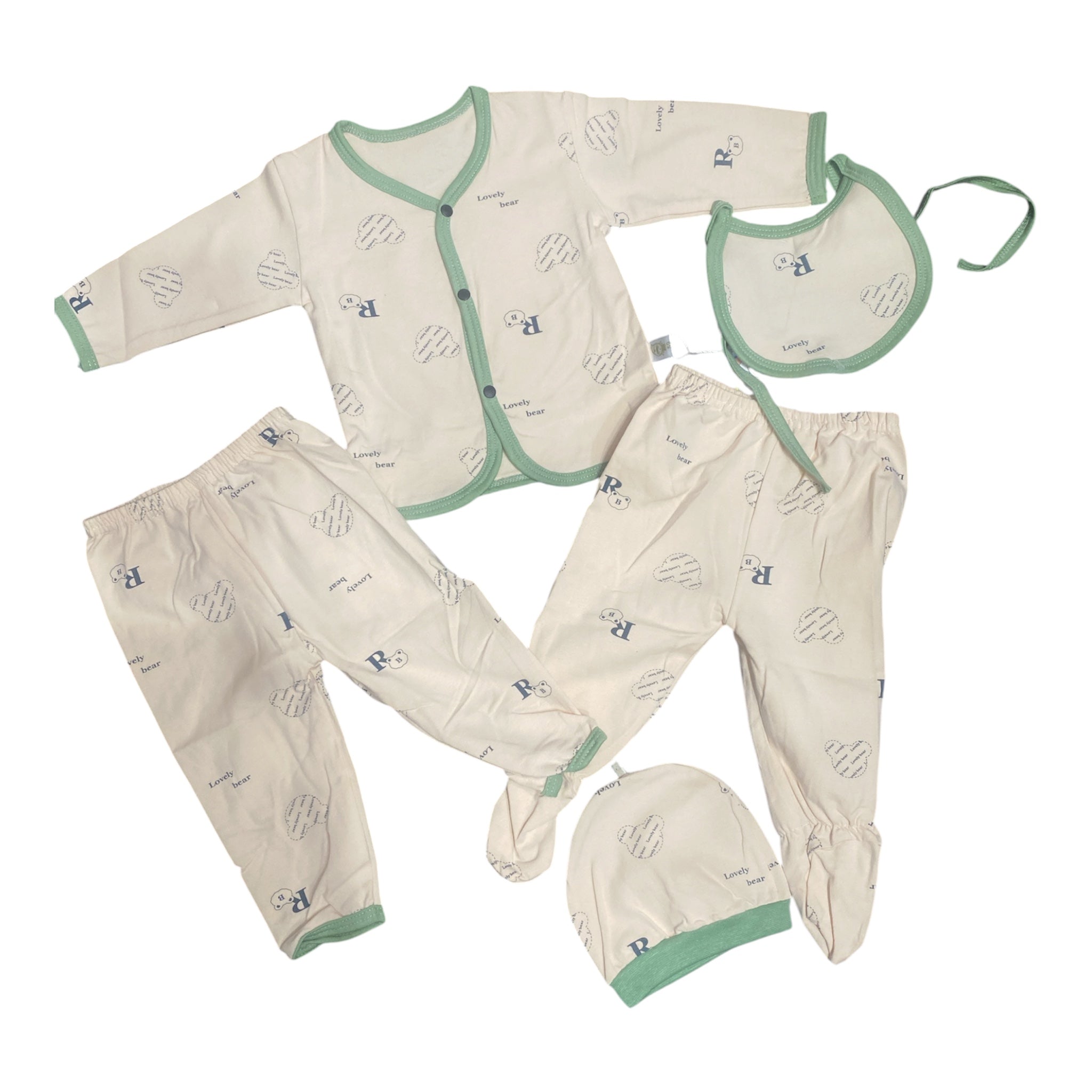 Baby 5 pec sets for new born 0m+