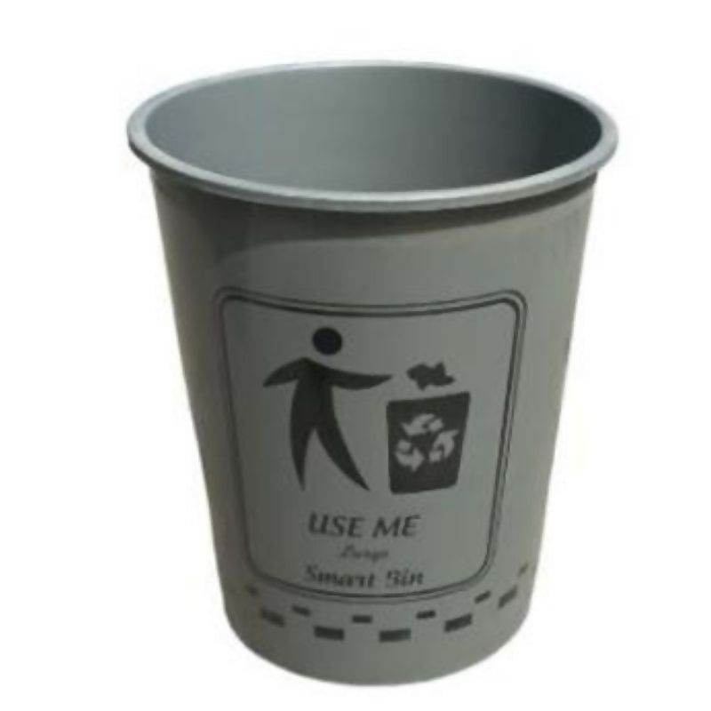 Prince Ware Smart Dust Bin Small Silver Without Lid