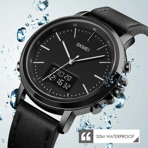SKMEI WATCH FOR MEN'S BRANDED WATCH DUAL TIME  STRAP