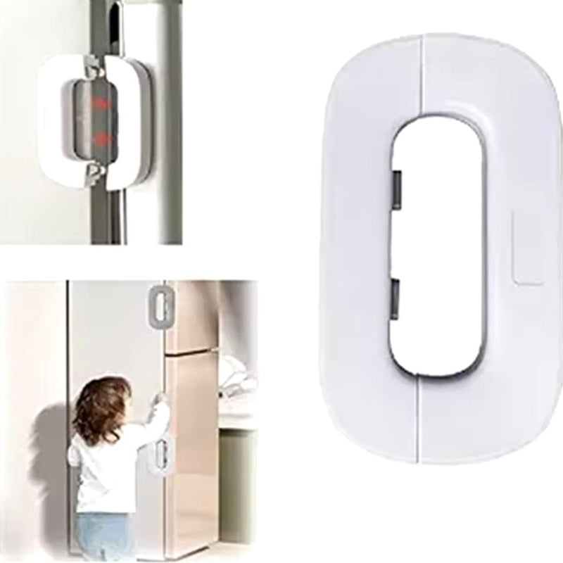 Child Safety Fridge Lock – Self Adhesive Baby Proof Lock for Refrigerator