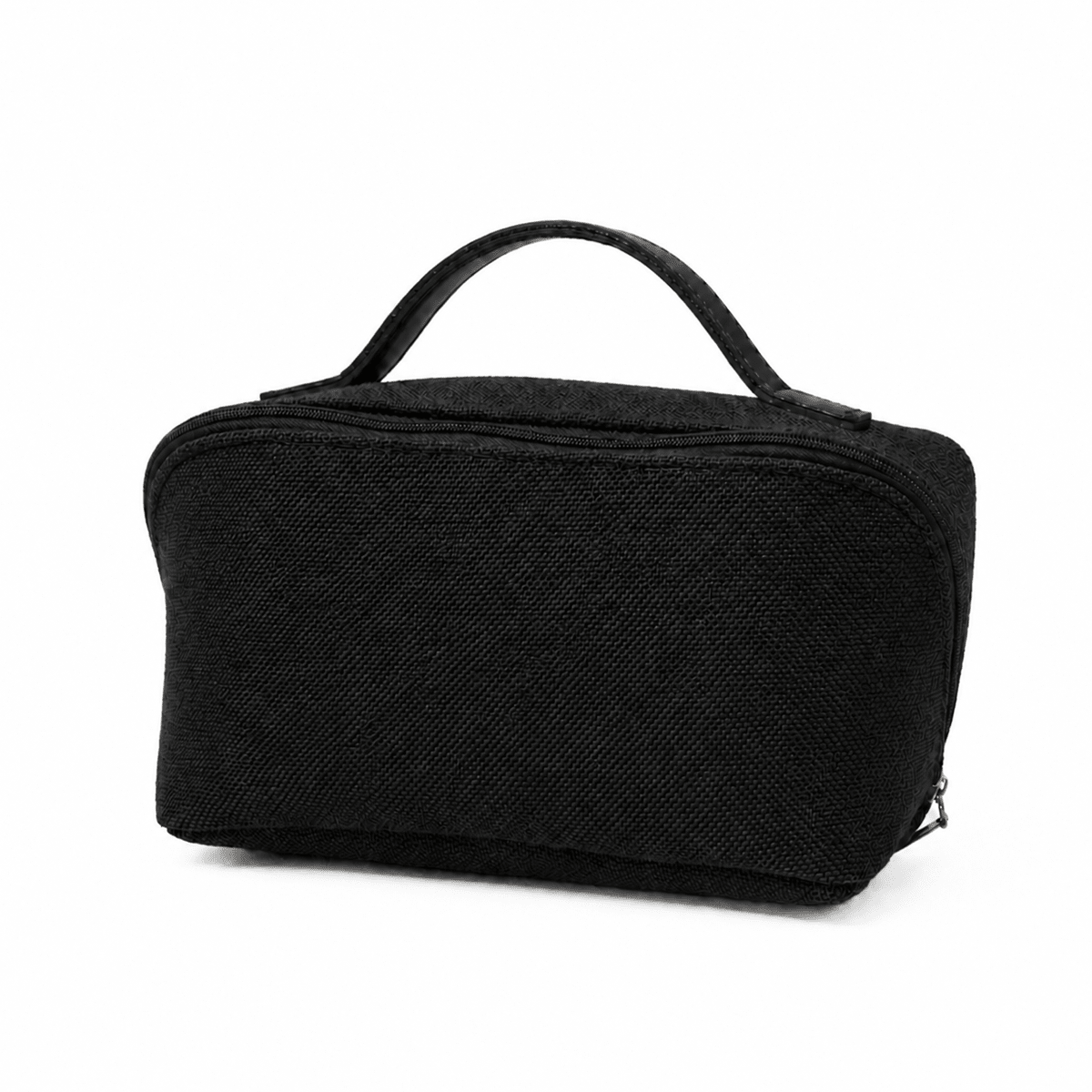 Large Capacity Travel Cosmetic Bag Canvas Black