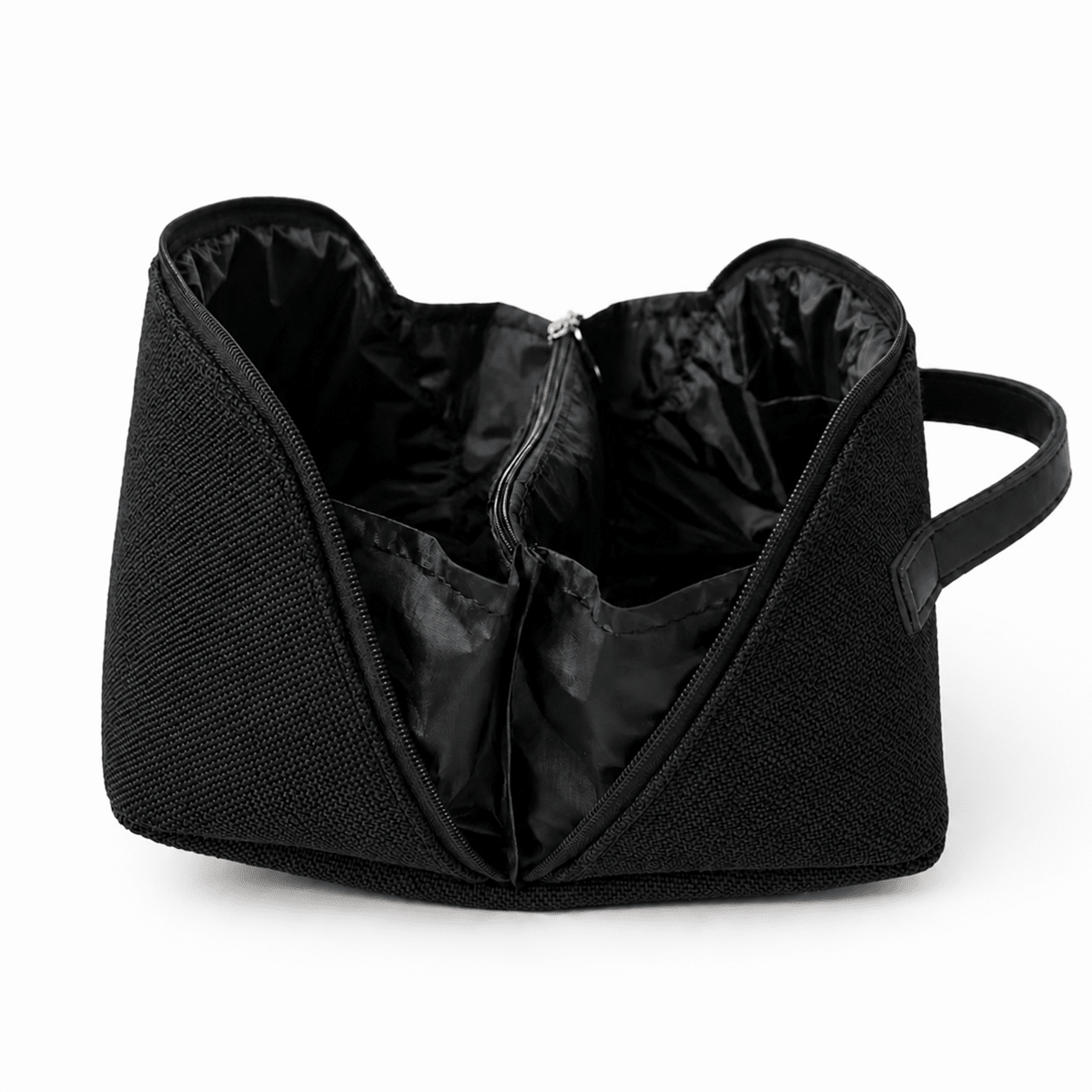 Large Capacity Travel Cosmetic Bag Canvas Black