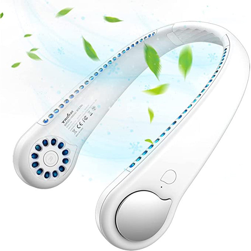 Bladeless Neck Fan with 360° Airflow Portable Hands Free Small USB Fan