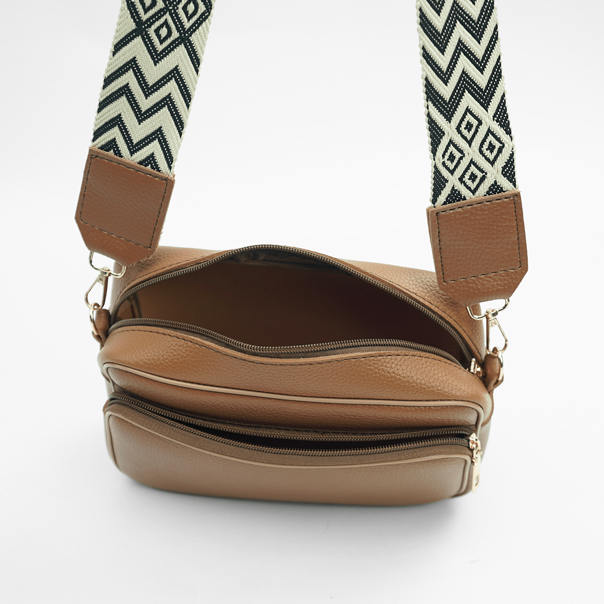 Messenger Shoulder Bag Brown