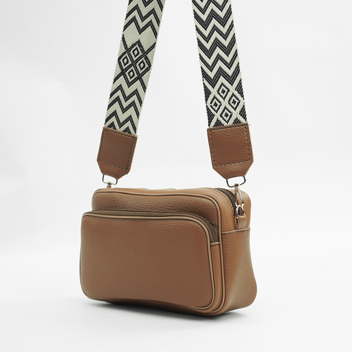 Messenger Shoulder Bag Brown