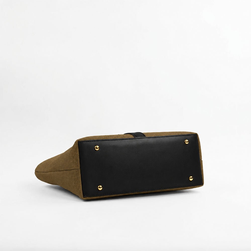 Mira Canvas Bag brown & black